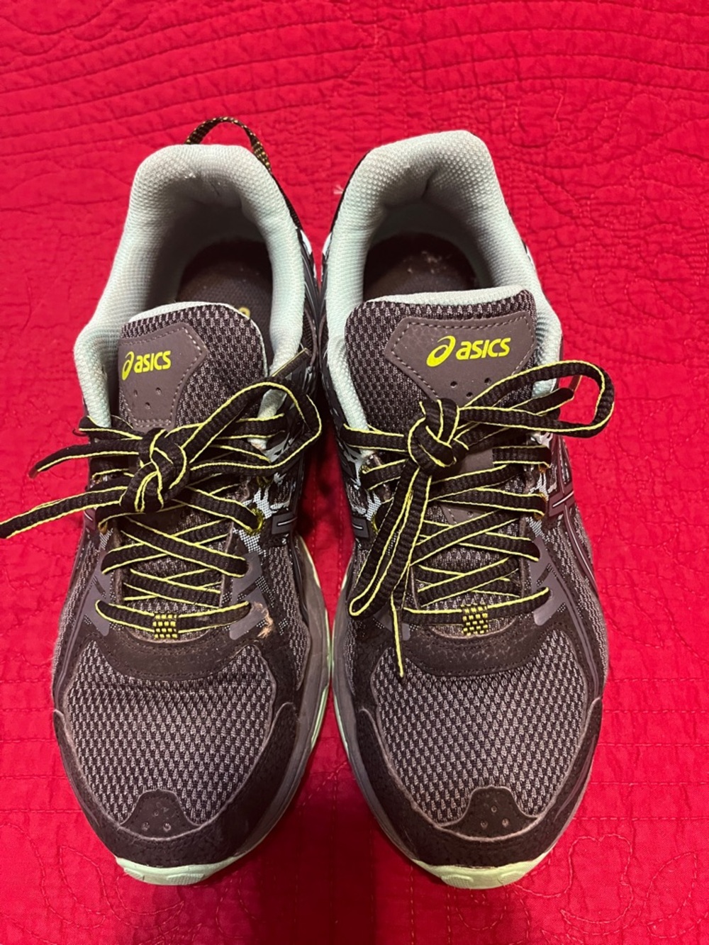ASICS Women’s Athletic Shoes - Black with Green Accents